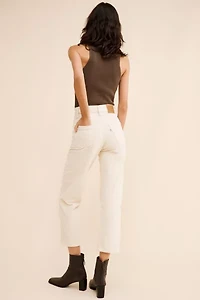 Levi's Corduroy Ribcage Straight Leg Ankle Jeans