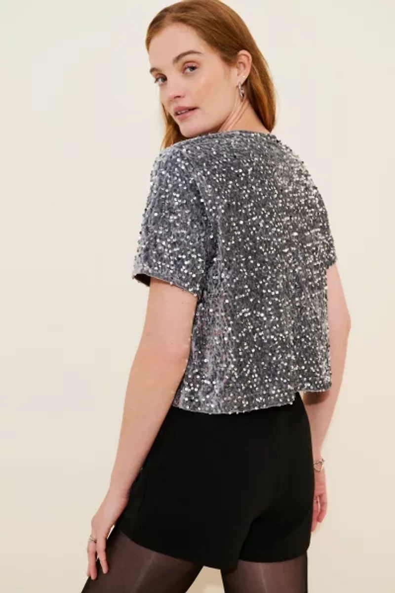 Steve Madden Cressa Sequin Top