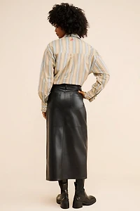 [BLANKNYC] Done Deal Vegan Leather Skirt