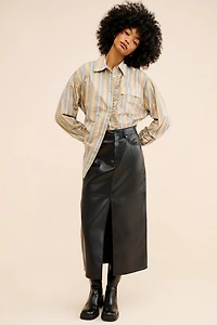 [BLANKNYC] Done Deal Vegan Leather Skirt