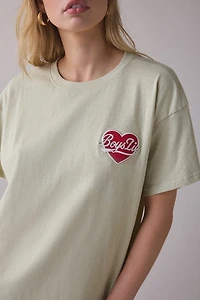 Boys Lie Signature Embroidered Graphic Boyfriend Tee