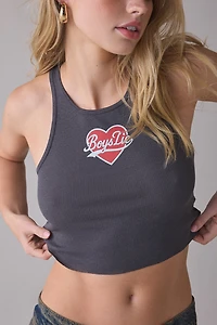 Boys Lie Signature Graphic Begee Rib Tank Top