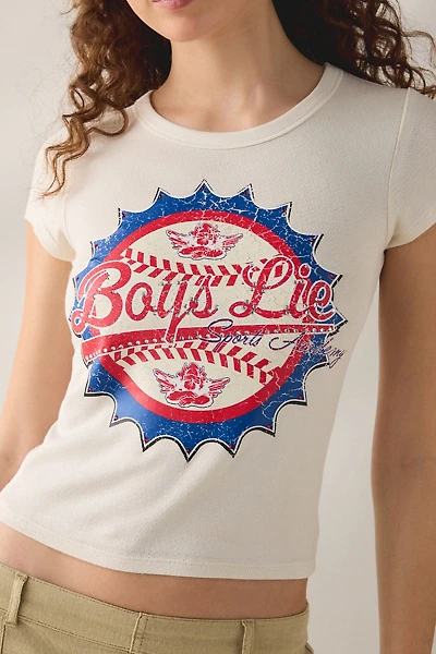 Boys Lie Sport Spice Rhinestone Baseball Graphic Baby Tee