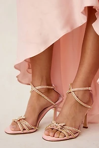 Azalea Wang Margareta Rhinestone Butterfly Heel