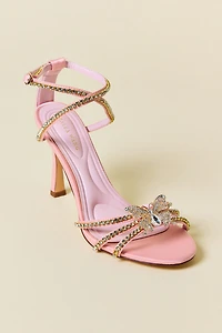 Azalea Wang Margareta Rhinestone Butterfly Heel