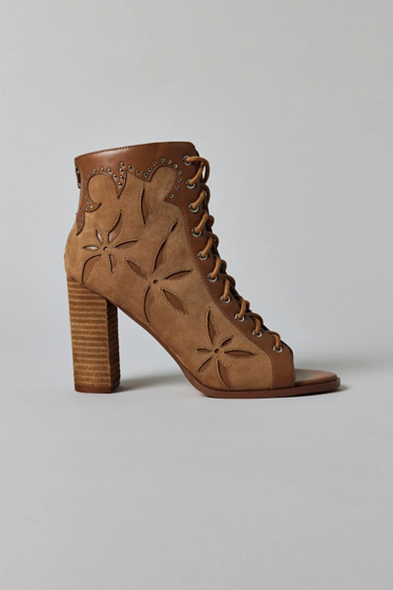 Azalea Wang Mirona Western Lace-Up Bootie