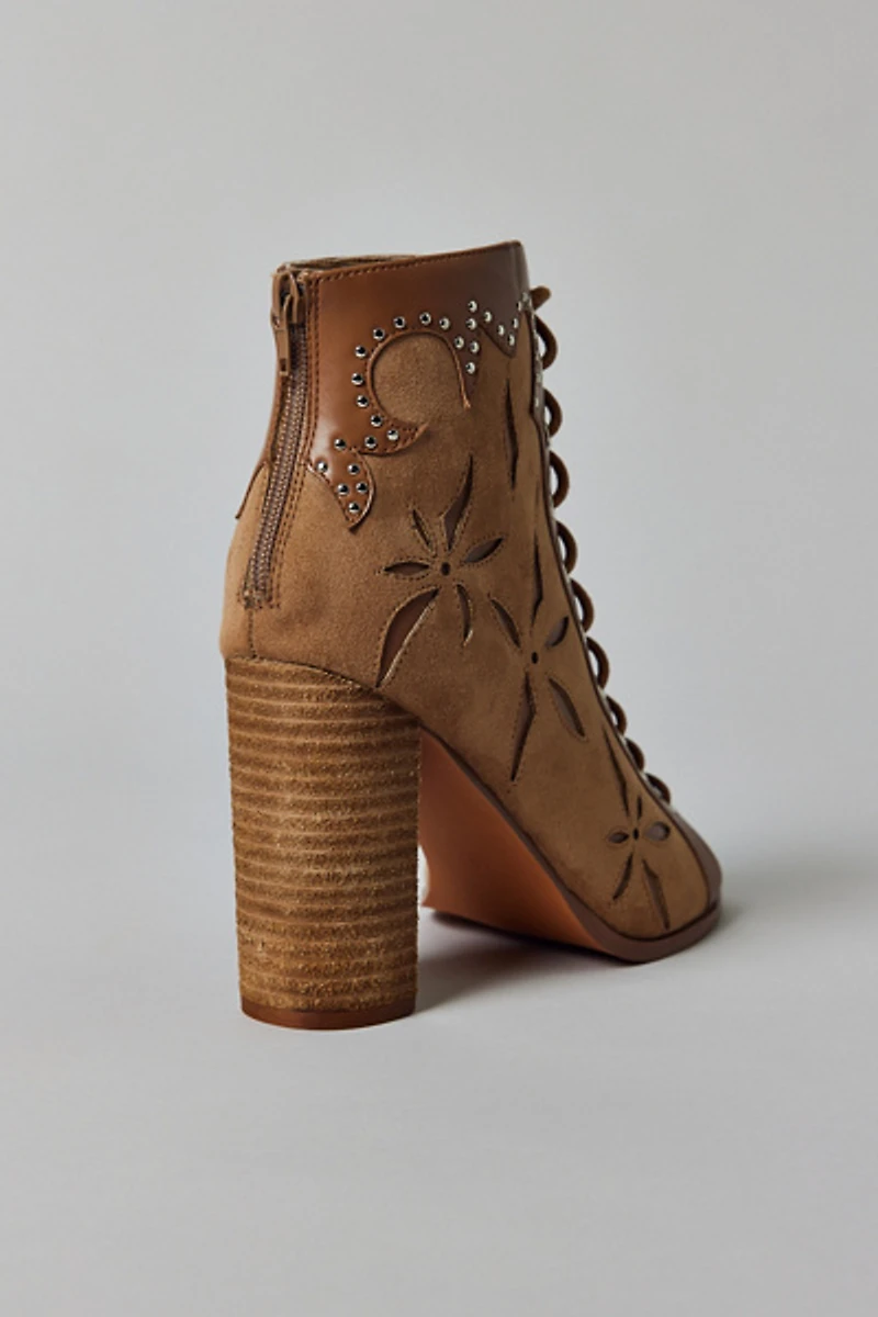 Azalea Wang Mirona Western Lace-Up Bootie