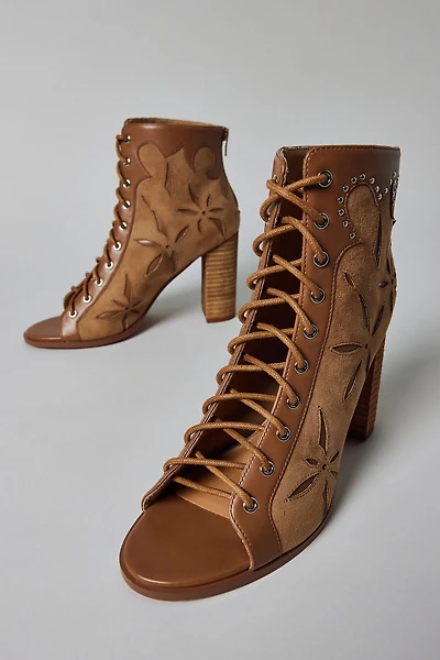 Azalea Wang Mirona Western Lace-Up Bootie