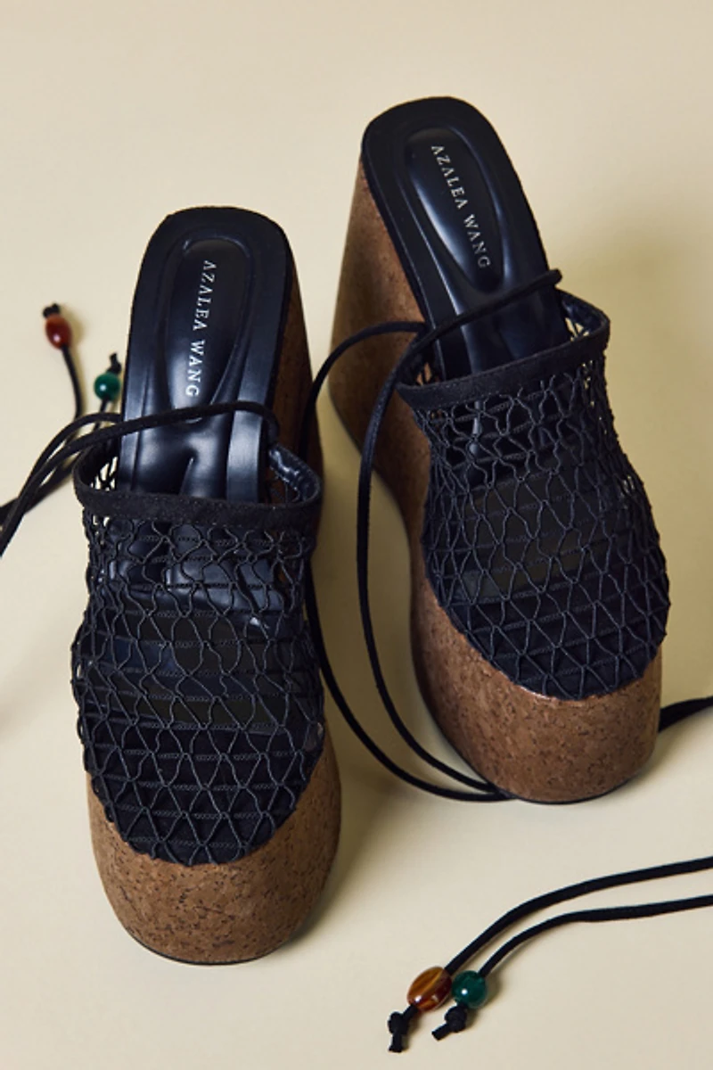 Azalea Wang Venne Wrap-Around Wedge Sandal