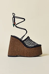 Azalea Wang Venne Wrap-Around Wedge Sandal