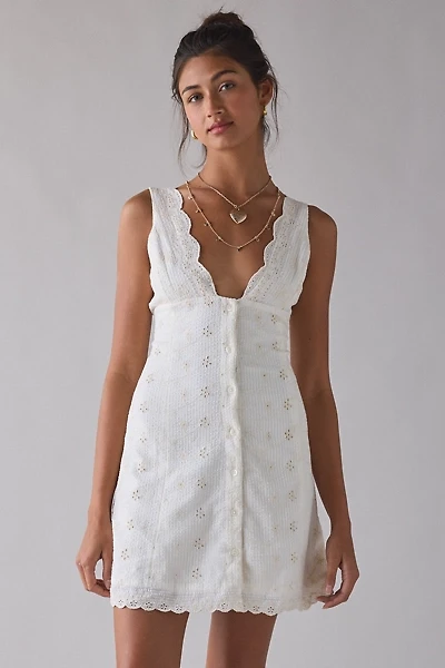 Kimchi Blue Marigold Eyelet Lace Mini Dress