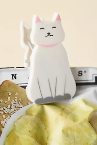 Kitty Shaped Bag Clip Set