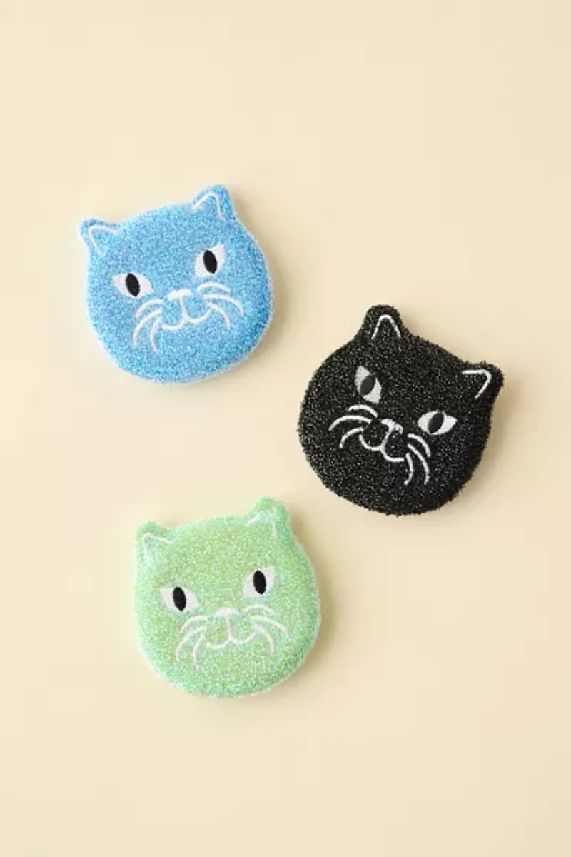 Kitty Scrub Sponge Set