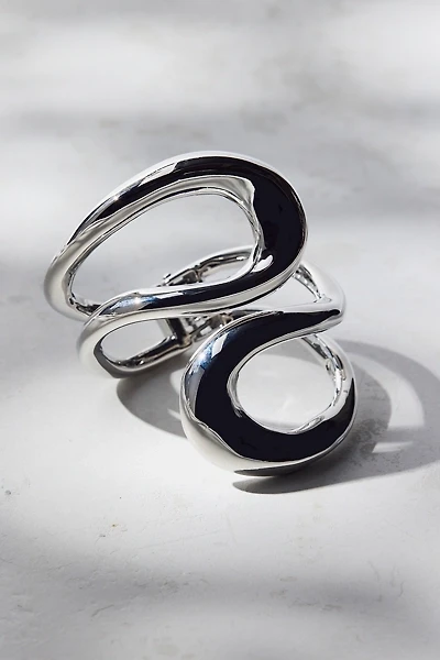 Statement Wrapped Metal Cuff Bracelet