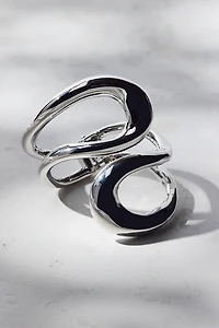 Statement Wrapped Metal Cuff Bracelet