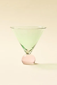 Two-Toned Ball Stem Martini Glass