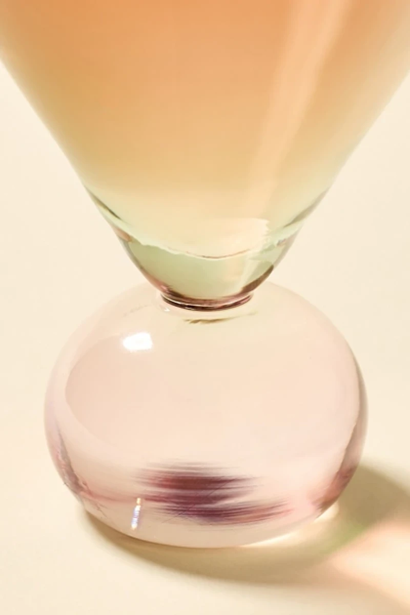 Two-Toned Ball Stem Martini Glass