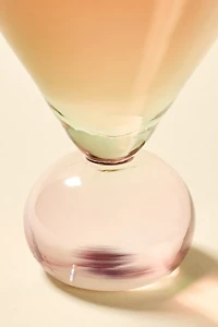 Two-Toned Ball Stem Martini Glass