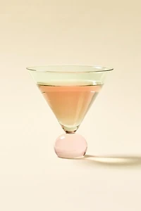 Two-Toned Ball Stem Martini Glass