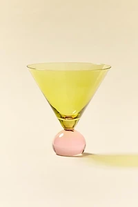 Two-Toned Ball Stem Martini Glass