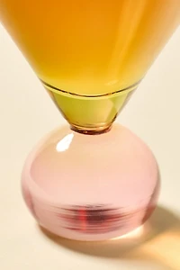 Two-Toned Ball Stem Martini Glass