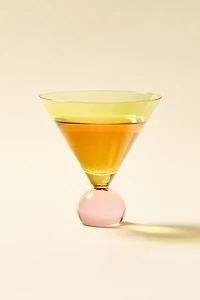 Two-Toned Ball Stem Martini Glass