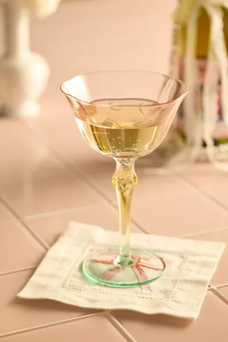 Tri-Color Hand-Blown Wine Glass