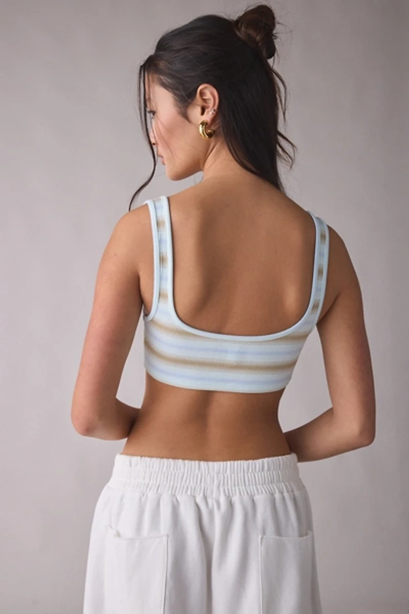BDG Cassidy Button-Front Micro Tank Top