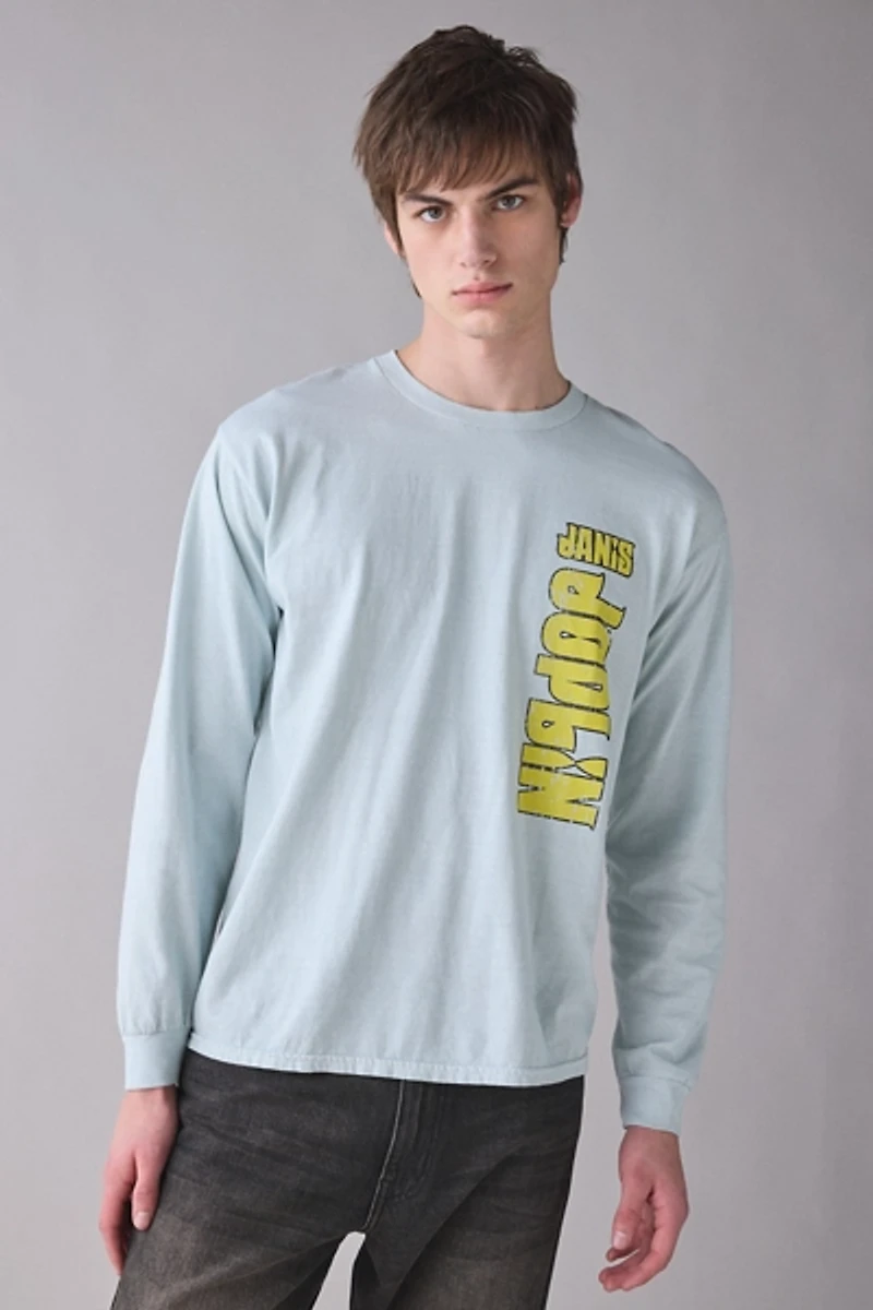 Janis Joplin Tour Graphic Long Sleeve Tee
