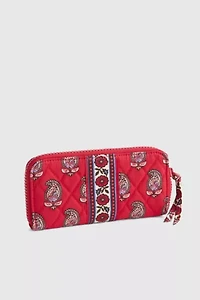 Vera Bradley Quilted Cotton Medium Continental Wallet