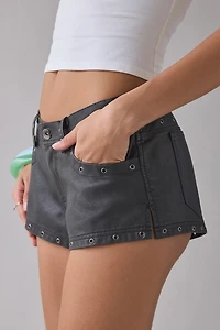 UO Festival Studded Faux Leather Micro Short