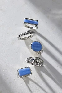 All In Blue Boho Ring Set