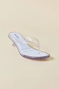 Melissa Jelly Thong Kitten Heels