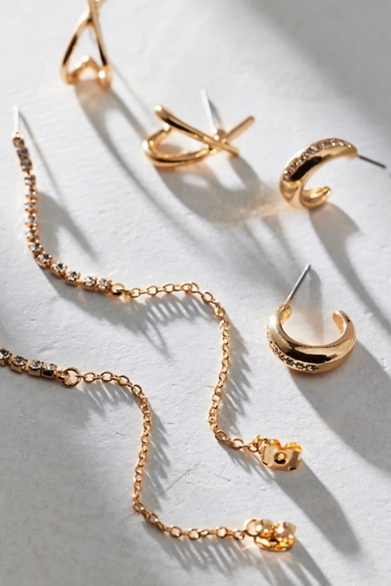 Carolina Rhinestone Trio Earring Set