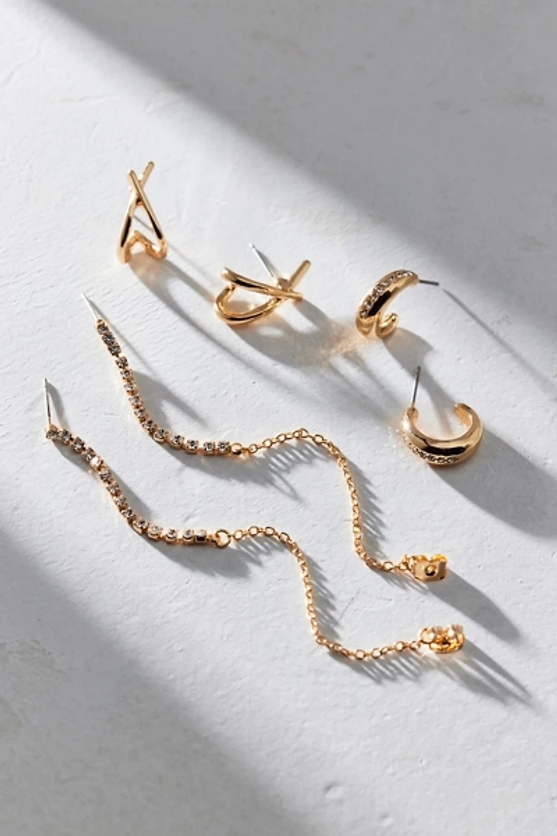 Carolina Rhinestone Trio Earring Set