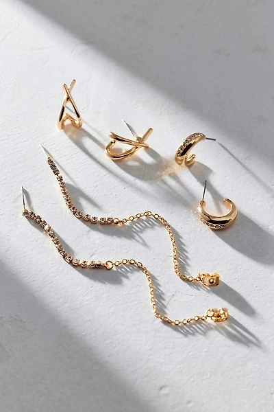 Carolina Rhinestone Trio Earring Set