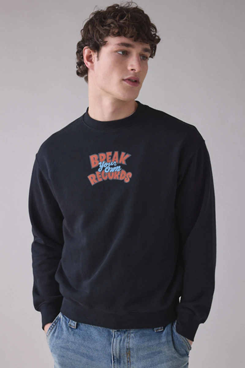 Manastash Citee Graphic Crew Neck Sweatshirt