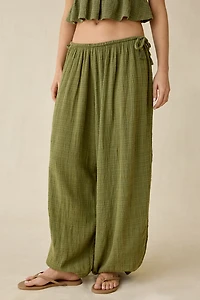 Out From Under Golden Hour Side-Tie Balloon Pants