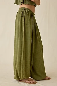 Out From Under Golden Hour Side-Tie Balloon Pants