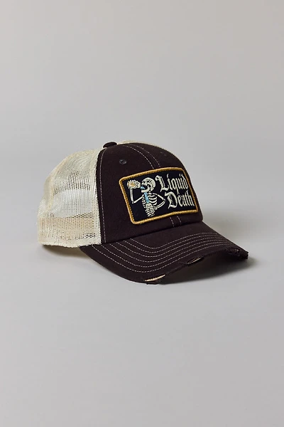 Liquid Death Logo Patch Trucker Hat