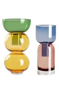 Cloudnola Glass Fusion Flip Vase Set