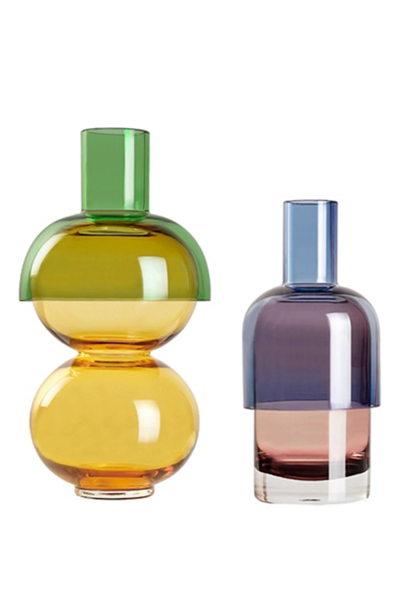 Cloudnola Glass Fusion Flip Vase Set