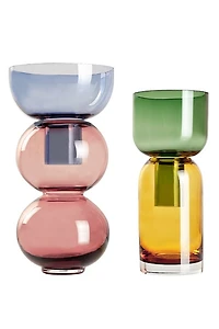 Cloudnola Glass Fusion Flip Vase Set