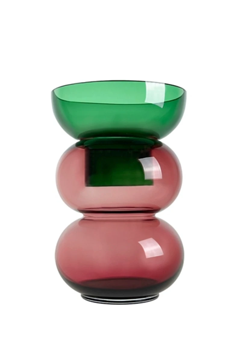 Cloudnola Glass Fusion Flip Vase