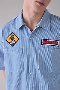 Manastash Logo Patched Mechanic Shirt