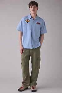 Manastash Logo Patched Mechanic Shirt