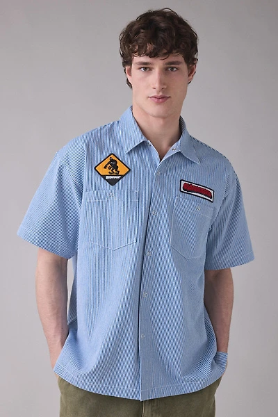Manastash Logo Patched Mechanic Shirt