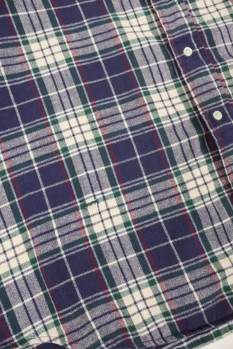 Vintage L.L. Bean Plaid Button-Down Shirt