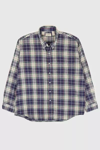 Vintage L.L. Bean Plaid Button-Down Shirt