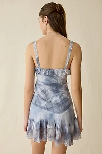 LoveShackFancy Lavine Hand-Dyed Cotton Mini Dress